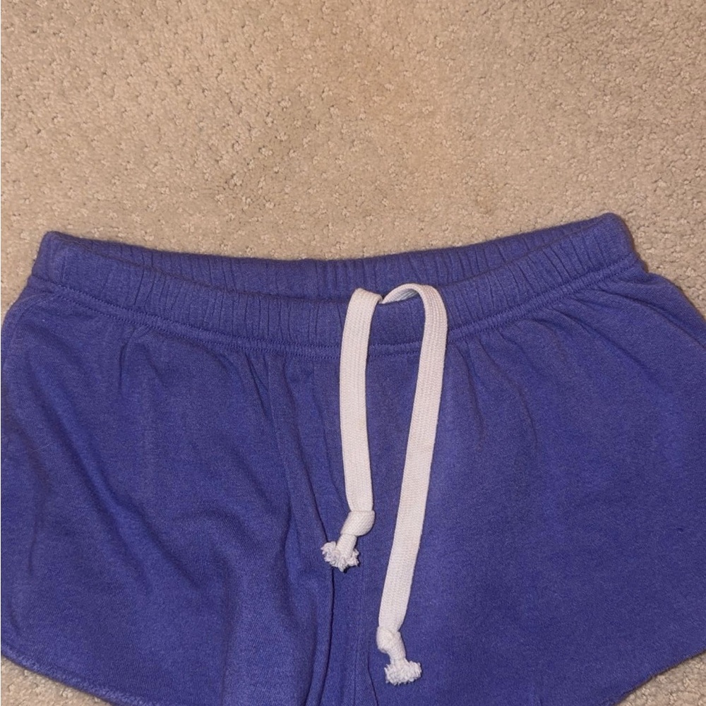 Katie J NYC Purple Drawstring Athletic Shorts